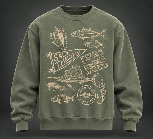 Salt Theory Saltwater Social Club Crewneck